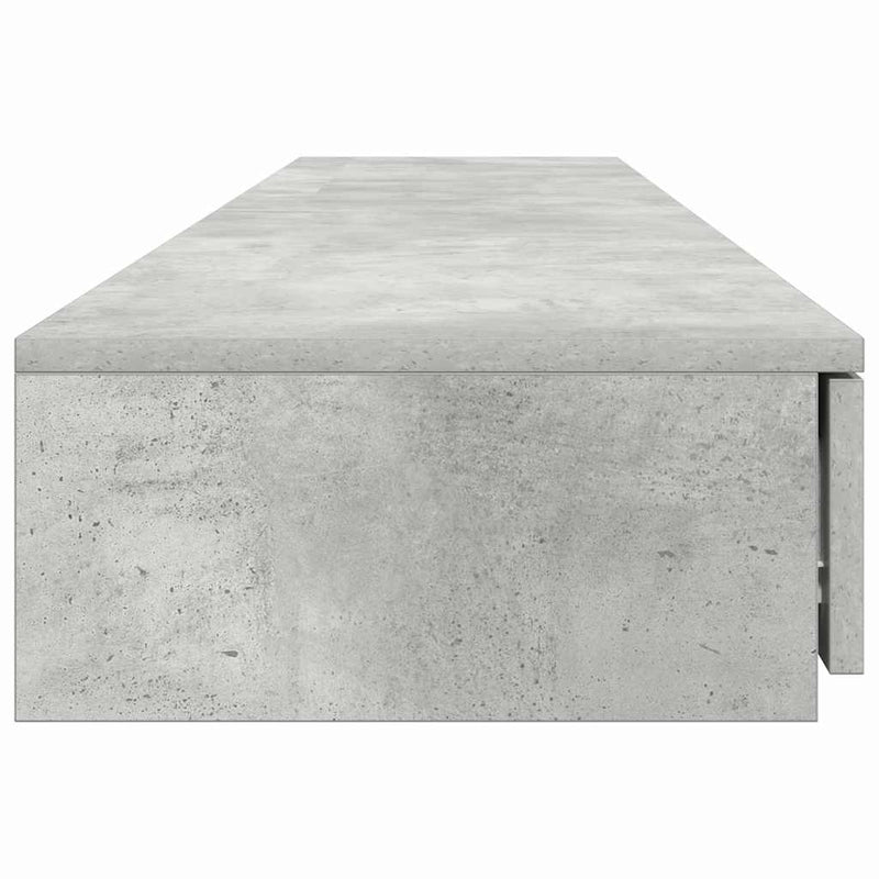 vidaXL Ágyfiókok fiókkal Beton szürke 180 x 36.5 x 16.5 cm Faanyag