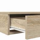 vidaXL Ágyfiókok Sonoma tölgy 135 x 36,5 x 16,5 cm Szerelt Fa