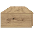 vidaXL Ágyfiókok fiókkal kézműves tölgy 135 x 36.5 x 16.5 cm Faanyag