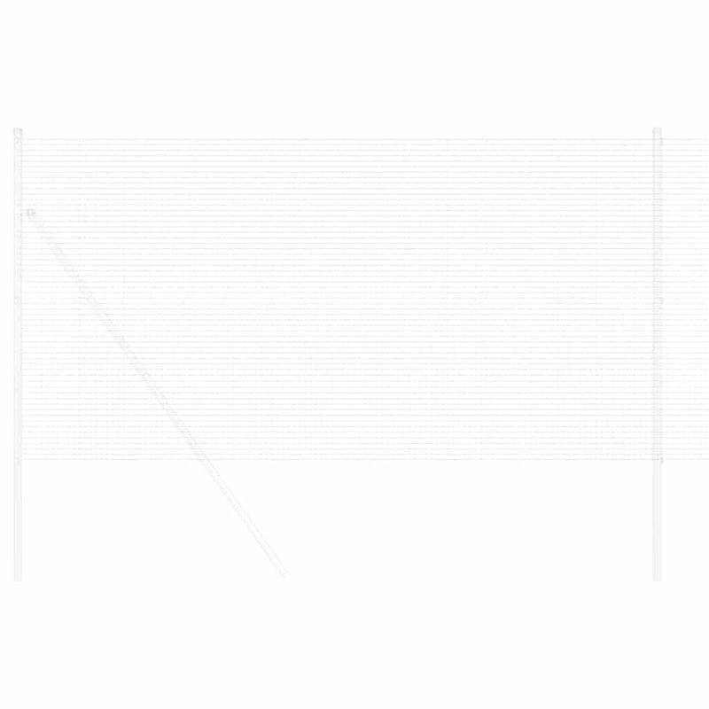 vidaXL Hegesztett Drótháló Kerítés Ezüst 0,4 x 10 m Acél