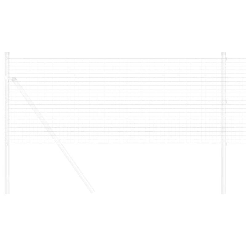 vidaXL Hegesztett Drótháló Kerítés Ezüst 0,4 x 10 m Acél