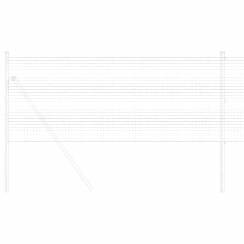 vidaXL Hegesztett Drótháló Kerítés Ezüst 0.6 x 50 m Acél