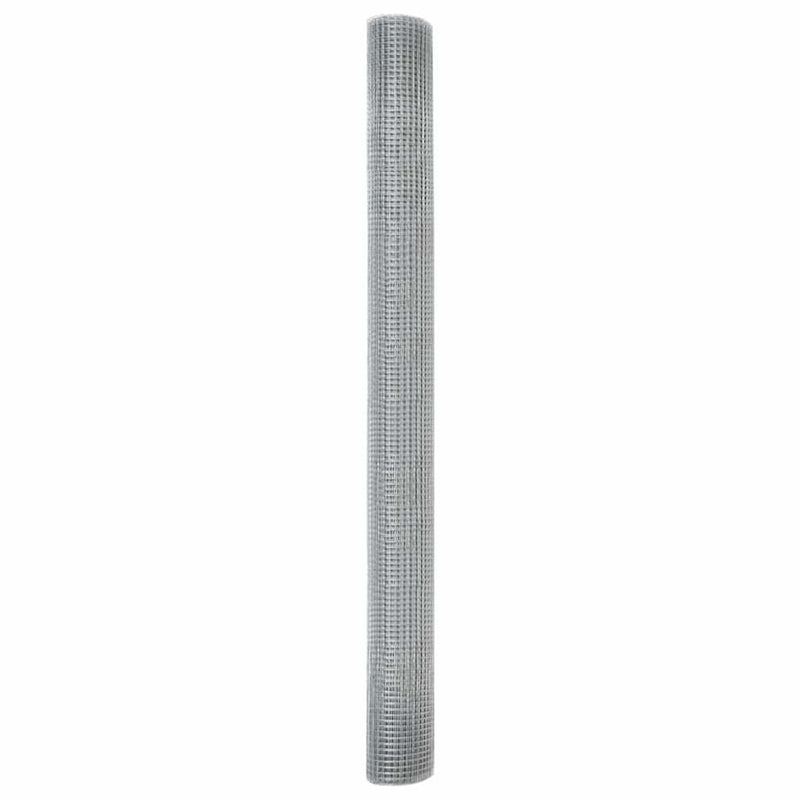 vidaXL Hegesztett Drótháló Kerítés Ezüst 1.5 x 50 m Acél
