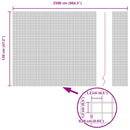 vidaXL Hegesztett Drótháló Kerítés Zöld 1.2 x 25 m Acél