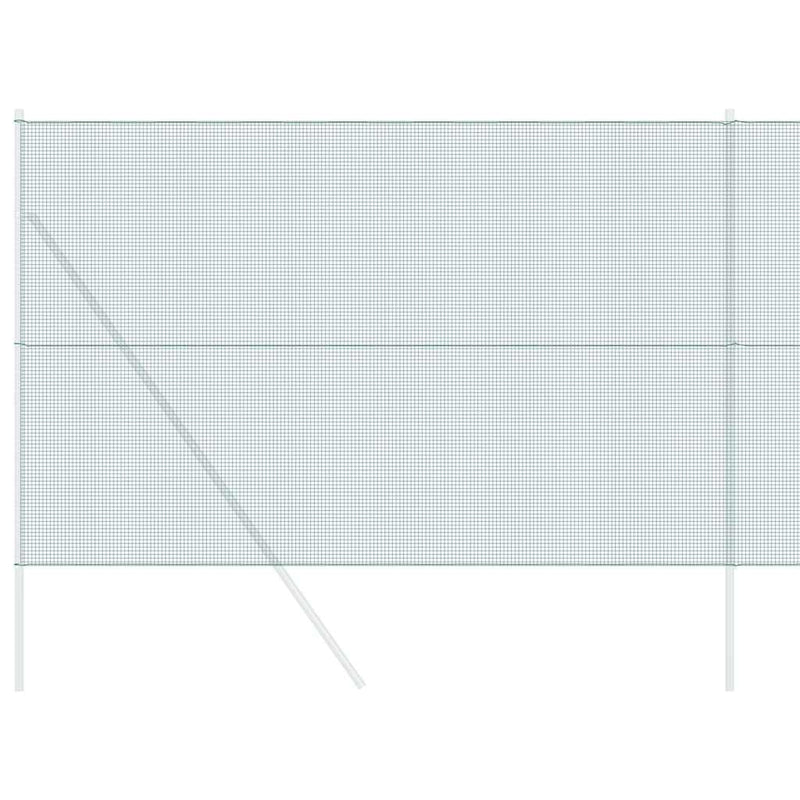 vidaXL Hegesztett Drótháló Kerítés Zöld 1.5 x 50 m Acél