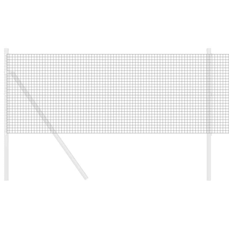 vidaXL Hegesztett Drótháló Kerítés Szürke 0.8 x 10 m Acél