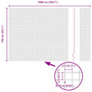 vidaXL Hegesztett Drótháló Kerítés Szürke 1.4 x 10 m Acél