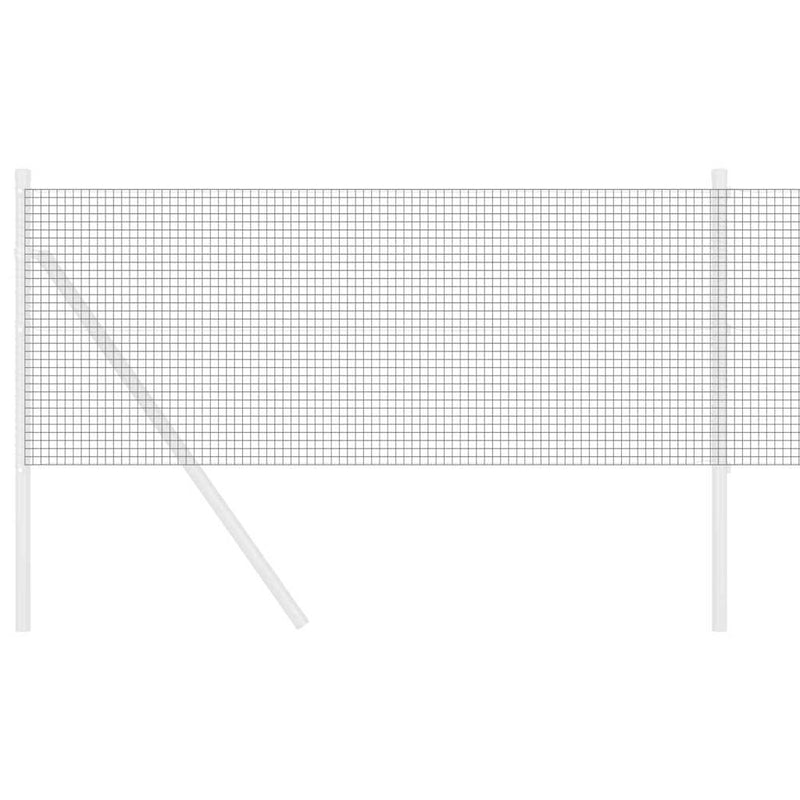 vidaXL Hegesztett Drótháló Kerítés Szürke 0.4 x 50 m Acél