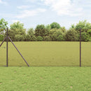 vidaXL Hegesztett Drótháló Kerítés 1000 x 150 cm Piros