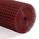 vidaXL Hegesztett Drótháló Kerítés 2500 x 150 cm Piros