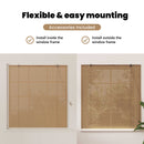 vidaXL Roletta Barna 150 x 160 cm Bambusz