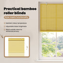 vidaXL Roletta Sárga 80 x 160 cm Bambusz