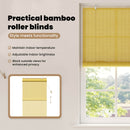 vidaXL Roletta Sárga 80 x 220 cm Bambusz