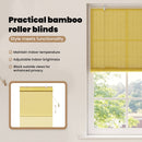vidaXL Roletta Sárga 90 x 160 cm Bambusz