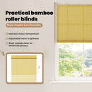 vidaXL Roletta Sárga 100 x 160 cm Bambusz