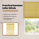 vidaXL Roletta Sárga 100 x 220 cm Bambusz