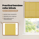 vidaXL Roletta Sárga 110 x 160 cm Bambusz