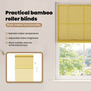vidaXL Roletta Sárga 120 x 220 cm Bambusz