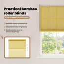 vidaXL Roletta Sárga 150 x 220 cm Bambusz