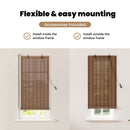 vidaXL Roletta Barna 60 x 220 cm Bambusz