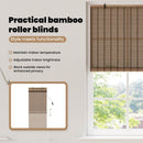 vidaXL Roletta Barna 80 x 160 cm Bambusz