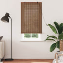 vidaXL Roletta függönyökkel Barna 80 x 220 cm bambusz