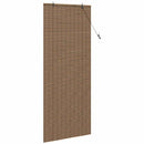 vidaXL Roletta függönyökkel Barna 80 x 220 cm bambusz