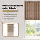 vidaXL Roletta Barna 90 x 220 cm Bambusz