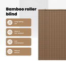 vidaXL Roletta Barna 110 x 220 cm Bambusz