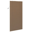 vidaXL Roletta függönyökkel Barna 120 x 220 cm bambusz