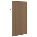 vidaXL Roletta függönyökkel Barna 120 x 220 cm bambusz