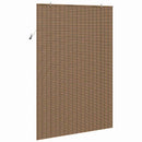 vidaXL Roletta függönyökkel Barna 140 x 220 cm bambusz