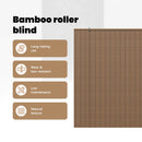vidaXL Roletta Barna 150 x 220 cm Bambusz