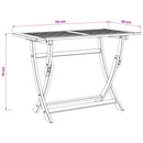 vidaXL Sydney Téglalap Asztal Barna 110 x 55 x 75 cm Tömör Akácfa