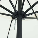 vidaXL Kerti napernyő Fehér és fekete 395 x 395 x 245 cm
