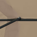 vidaXL Kerti napernyő Taupe és Fekete 395 x 395 x 245 cm