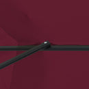 vidaXL Kerti napernyő Piros és Fekete 395 x 395 x 245 cm