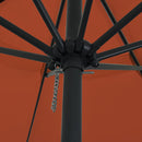 vidaXL Kerti napernyő Piros és Fekete 395 x 395 x 245 cm