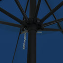 vidaXL Kerti napernyő Kék és Fekete 395 x 395 x 245 cm