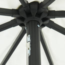 vidaXL Kerti napernyő Fehér és fekete 395 x 395 x 245 cm