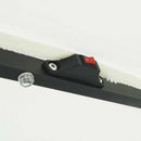 vidaXL Kerti napernyő Fehér és fekete 395 x 395 x 245 cm