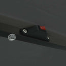 vidaXL Kerti napernyő Antracit és fekete 395 x 395 x 245 cm