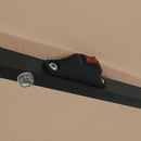 vidaXL Kerti napernyő Taupe és Fekete 395 x 395 x 245 cm