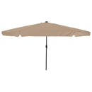 vidaXL Kerti napernyő Taupe és Fekete 395 x 395 x 245 cm