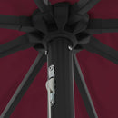vidaXL Kerti napernyő Piros és Fekete 395 x 395 x 245 cm