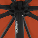vidaXL Kerti napernyő Piros és Fekete 395 x 395 x 245 cm