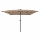 vidaXL Kerti napernyő Taupe és Fekete 295 x 295 x 245 cm