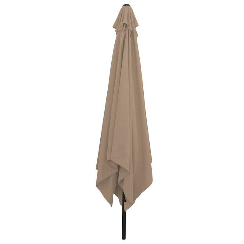 vidaXL Kerti napernyő Taupe és Fekete 295 x 295 x 245 cm