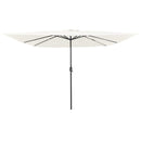 vidaXL Kerti napernyő Fehér és fekete 295 x 295 x 245 cm