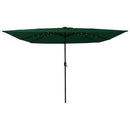vidaXL Kerti napernyő Zöld és Fekete 295 x 295 x 245 cm